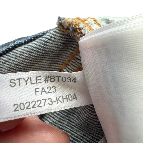 J Crew Jeans Womens 26 Blue Stovepipe High Rise Re-Imagined Raw Hem Distressed - Picture 5 of 12